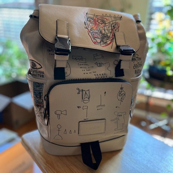 Coach Leather Basquiat Backpack - Picture 6 of 13